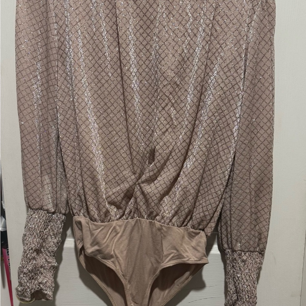 Peach Love California Sparkling Cream Bodysuit
